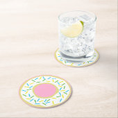 Dessous-de-verre Rond En Papier Fête d'anniversaire de Donut (En situation)