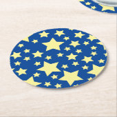 Dessous-de-verre Rond En Papier Fête d'anniversaire de l'étoile (Incliné)