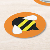 Dessous-de-verre Rond En Papier Fête de l'abeille (Incliné)
