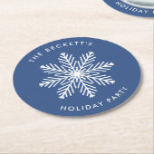 Dessous-de-verre Rond En Papier Fête Festive Fête de Noël (Incliné)