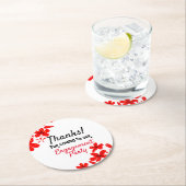 Dessous-de-verre Rond En Papier Fêtes de fiançailles (En situation)