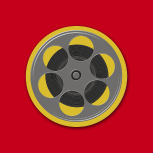 Dessous-de-verre Rond En Papier Film Reel Movie Nuit