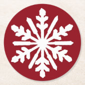 Dessous-de-verre Rond En Papier Flèche blanche (Devant)