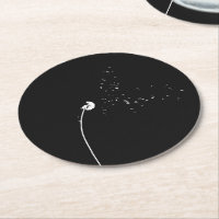 Fleur noire et blanche de Minimalistic moderne de