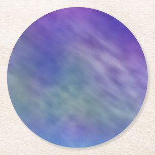 Dessous-de-verre Rond En Papier Fond de ciel profond aux couleurs de l'arc-en-ciel