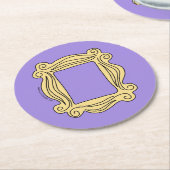 Dessous-de-verre Rond En Papier FRIENDS™| Trame de trou (Incliné)