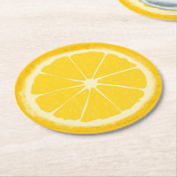 Fruit d'agrumes de citron jaune tranche artistique