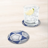Dessous-de-verre Rond En Papier Futbal (En situation)