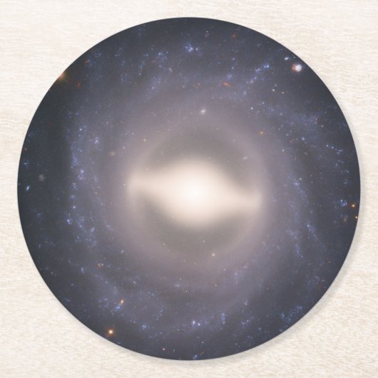 Dessous-de-verre Rond En Papier Galaxie Spirale Ngc 1015. (Devant)