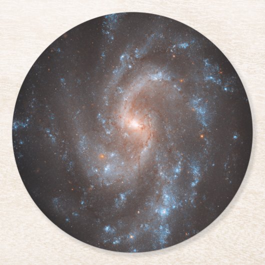 Dessous-de-verre Rond En Papier Galaxie Spirale Ngc 5584 (Devant)