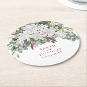 Dessous-de-verre Rond En Papier Gardenia / Snapdragon Purple Dessous de verre papi (Incliné)