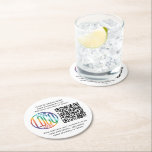 Dessous-de-verre Rond En Papier Générateur de code QR & Logo d'entreprise Simple M<br><div class="desc">Partagez tout site Web avec un code QR personnalisé et des dessous de verre papier ronds de logo. Pour créer votre propre code QR à l'aide du générateur, tapez simplement l'URL du site Web dans le modèle. Tout libellé est simple à personnaliser ou à supprimer. Les couleurs, les polices et...</div>