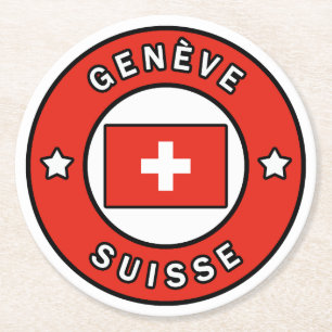 Dessous-de-verre Rond En Papier Genève Suisse