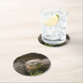 Dessous-de-verre Rond En Papier Giant turtle (En situation)