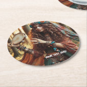 Dessous-de-verre Rond En Papier Gitana (Incliné)