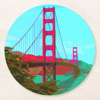 Dessous-de-verre Rond En Papier Golden_Gate_Bridge_2015_0422