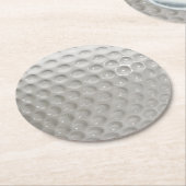Dessous-de-verre Rond En Papier Golf Ball Sport (Incliné)