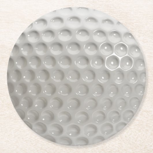 Dessous-de-verre Rond En Papier Golf Ball Sport (Devant)