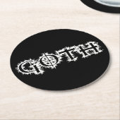 Dessous-de-verre Rond En Papier Goth (Incliné)