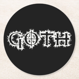 Dessous-de-verre Rond En Papier Goth