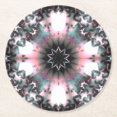 Dessous-de-verre Rond En Papier Gothique Frozen Winter Spider Web (Devant)