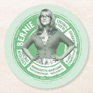 Dessous-de-verre Rond En Papier Graphique Info Bernadette