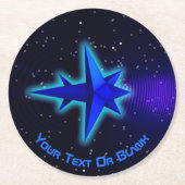 Dessous-de-verre Rond En Papier Gravité Drive Spacecraft (Devant)