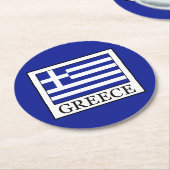 Dessous-de-verre Rond En Papier Grèce (Incliné)