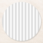 Dessous-de-verre Rond En Papier Gris clair et blanc (Devant)