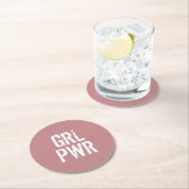 DESSOUS-DE-VERRE ROND EN PAPIER GRL PWR - (En situation)