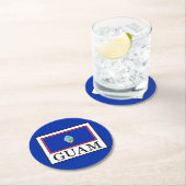 Dessous-de-verre Rond En Papier Guam (En situation)