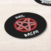 Dessous-de-verre Rond En Papier Hail Bacon (Incliné)