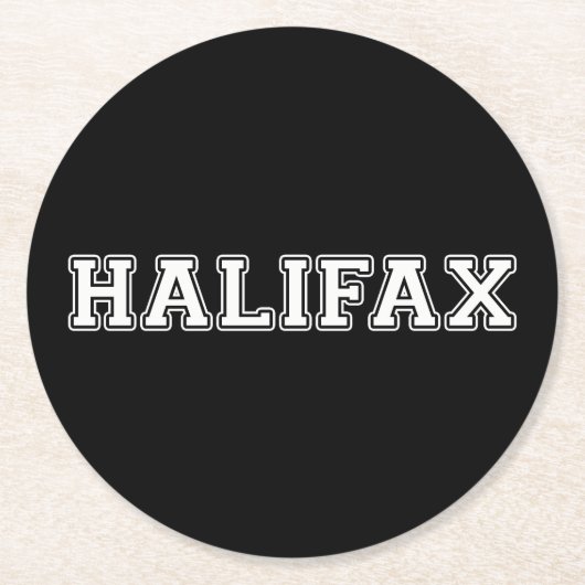 Dessous-de-verre Rond En Papier Halifax (Devant)