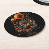 Dessous-de-verre Rond En Papier halloween (Incliné)
