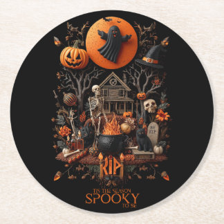 Dessous-de-verre Rond En Papier halloween