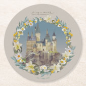 DESSOUS-DE-VERRE ROND EN PAPIER HARRY POTTER™ | CHÂTEAU HOGWARTS™ (Devant)