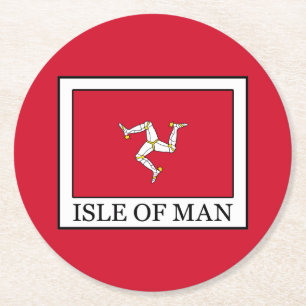 Dessous-de-verre Rond En Papier Île de Man