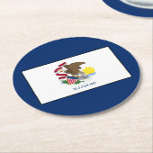 Dessous-de-verre Rond En Papier Illinois (Incliné)