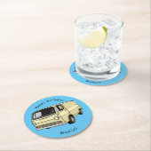 Dessous-de-verre Rond En Papier Illustration classique de van (En situation)