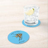 Dessous-de-verre Rond En Papier Illustration d'angelfish (En situation)