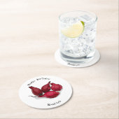 Dessous-de-verre Rond En Papier Illustration de dessin animé Shallot (En situation)