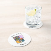 Dessous-de-verre Rond En Papier Illustration de dessin de bonbon (En situation)