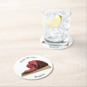 Dessous-de-verre Rond En Papier Illustration de jambon (En situation)