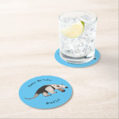 Dessous-de-verre Rond En Papier Illustration de Tamandua (En situation)