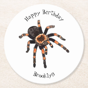 Dessous-de-verre Rond En Papier Illustration de Tarantula