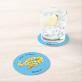 Dessous-de-verre Rond En Papier Illustration du serpent python birman (En situation)