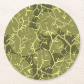 Dessous-de-verre Rond En Papier Impression de cactus (Devant)