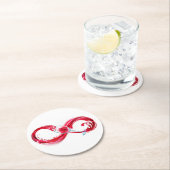 Dessous-de-verre Rond En Papier Infinity (En situation)