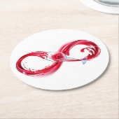 Dessous-de-verre Rond En Papier Infinity (Incliné)