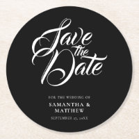 Invitation d'enregistrement de date de calligraphi